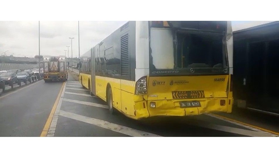 istanbul halicioglu da metrobus kazasi