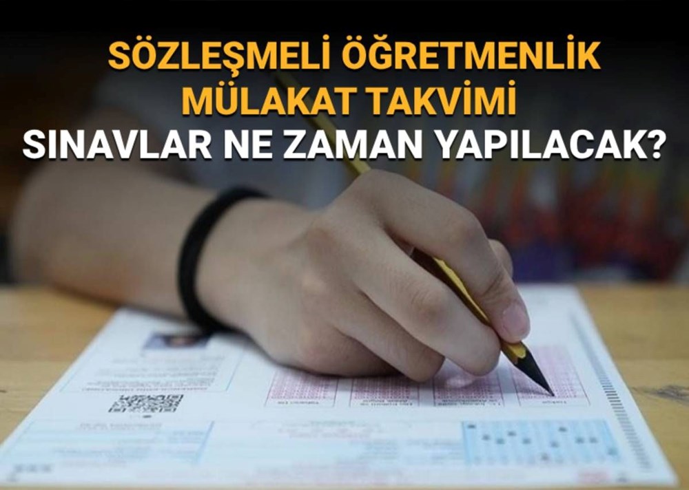 Sözleşmeli öğretmenlik mülakatları ne zaman? Mülakat takvimi paylaşıldı - 1