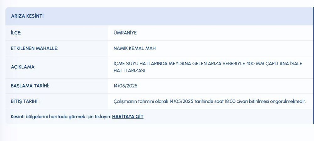 İSKİ su kesintisi 14 Mayıs kesinti programı: Üsküdar ve Ümraniye'de sular ne zaman gelecek? - 5