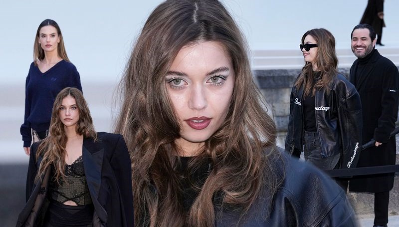 Afra Saraçoğlu Paris Moda Haftası’nda! Simsiyah görünümüyle göz kamaştırdı
