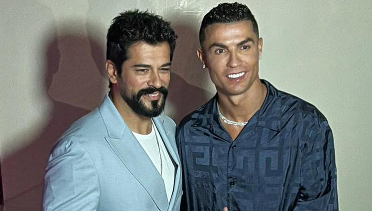 Burak Özçivit ile Cristiano Ronaldo buluştu Burak Özçivit ile Cristiano Ronaldo buluştu