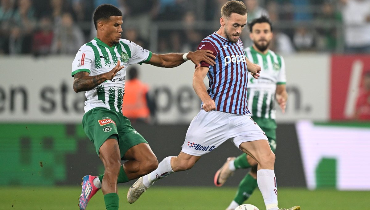 Trabzonspor play-off turu ilk maçında St Gallen'e konuk oluyor