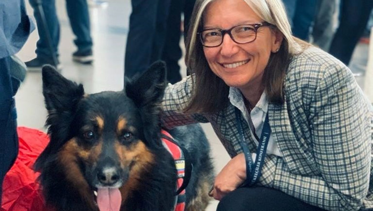 Kolombiya'dan Türkiye'ye gelen arama kurtarma köpeği Kolombiya'dan Türkiye'ye gelen arama kurtarma köpeği