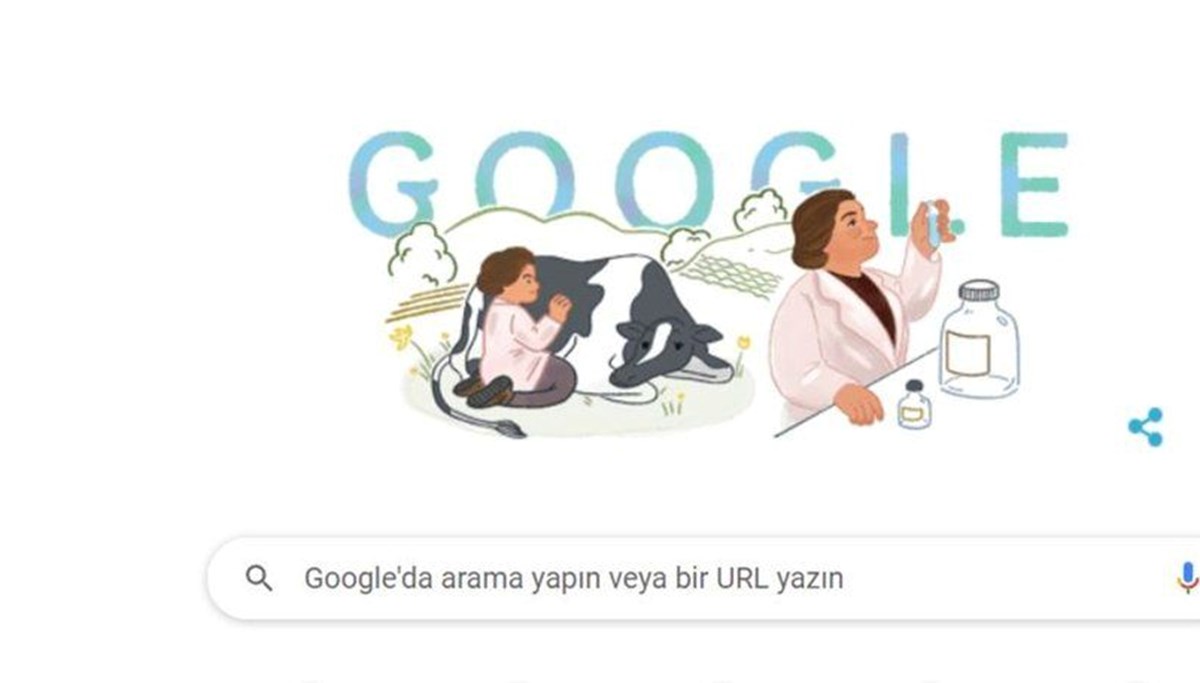 Google'dan Sabire Aydemir doodle'ı: Türkiye'nin ilk kadın veteriner hekimi