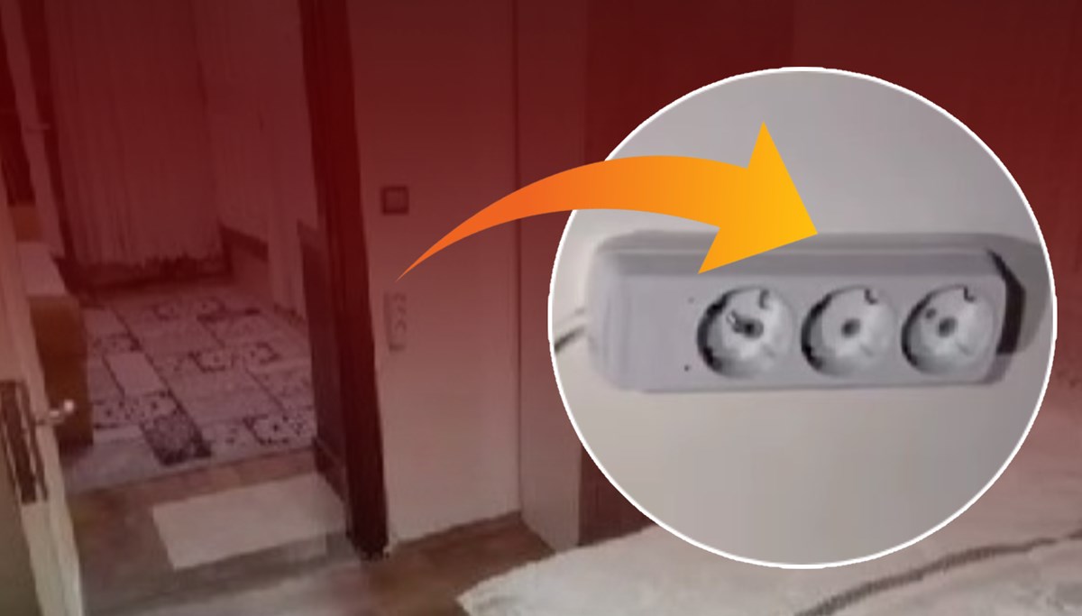 Aparttaki prizin içinden kamera çıktı Aparttaki prizin içinden kamera çıktı