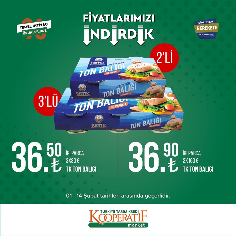 Tarım Kredi Kooperatif Market güncel indirimli ürünler listesini paylaştı Tarım Kredi Kooperatif Market yeni indirimli ürünler listesi belli oldu (1-14 Şubat güncel indirimli ürünler kataloğu) - 41