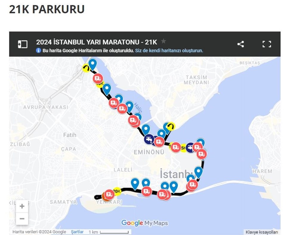 İstanbul Yarı Maratonu güzergahı ve parkur bilgisi paylaşıldı (10K - 21 K parkuru) - 2