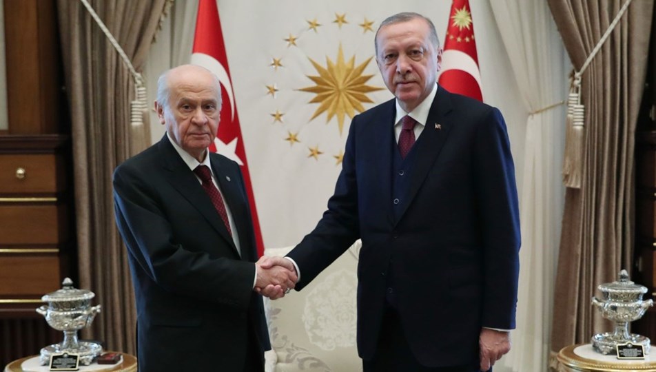 Cumhurbaşkanı Erdoğan, Bahçeli ile görüştü