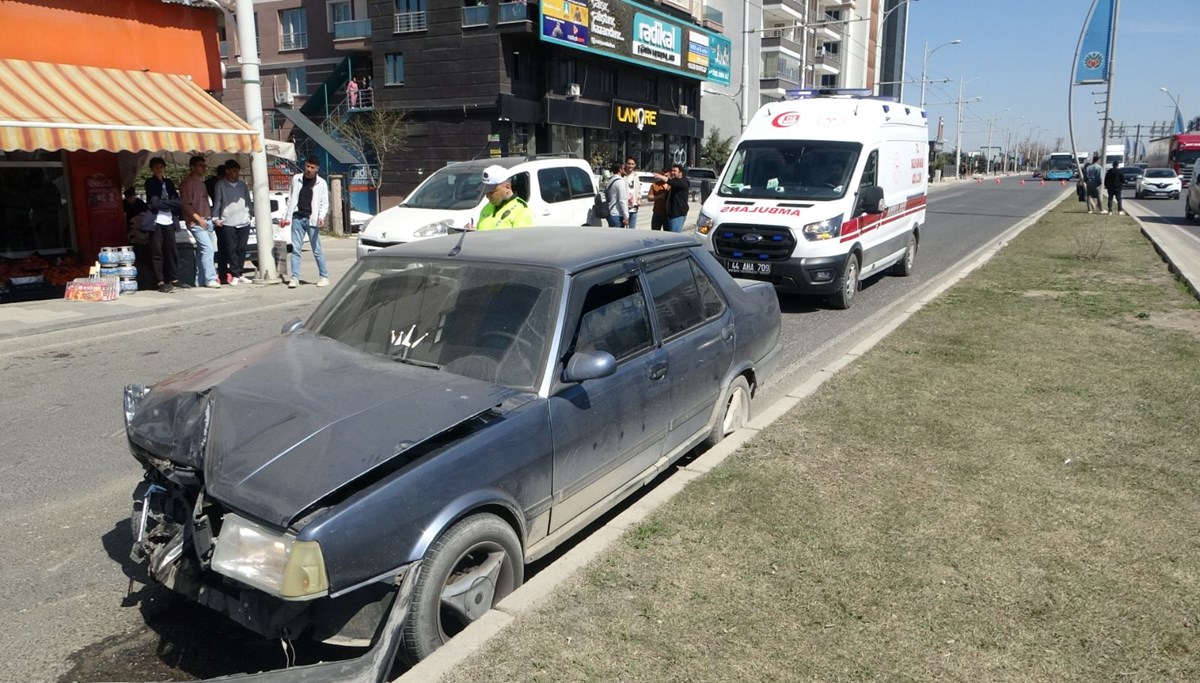 Malatya'da üç araçlık zincirleme kaza