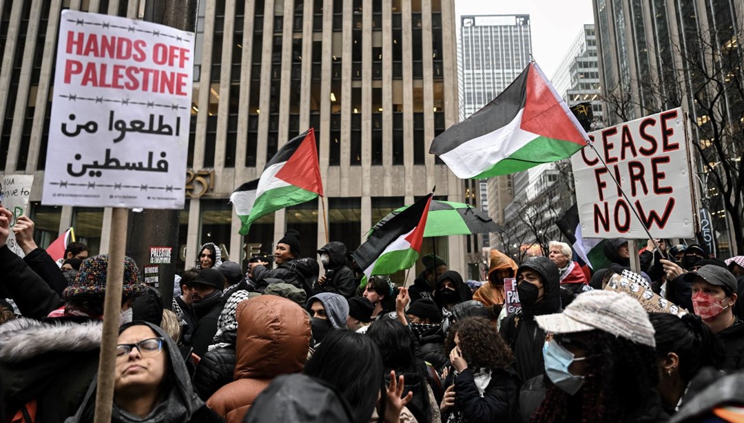 Biden'a New York'ta Gazze protestosu