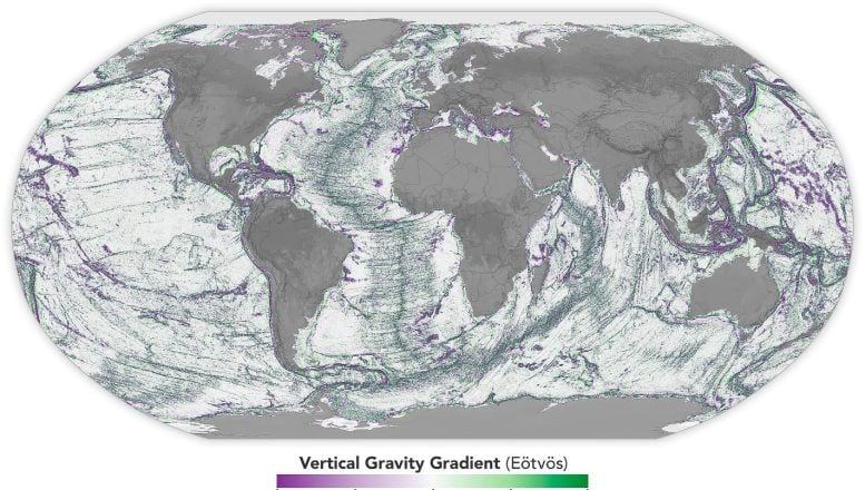 NASA binlerce gizli dağ keşfetti