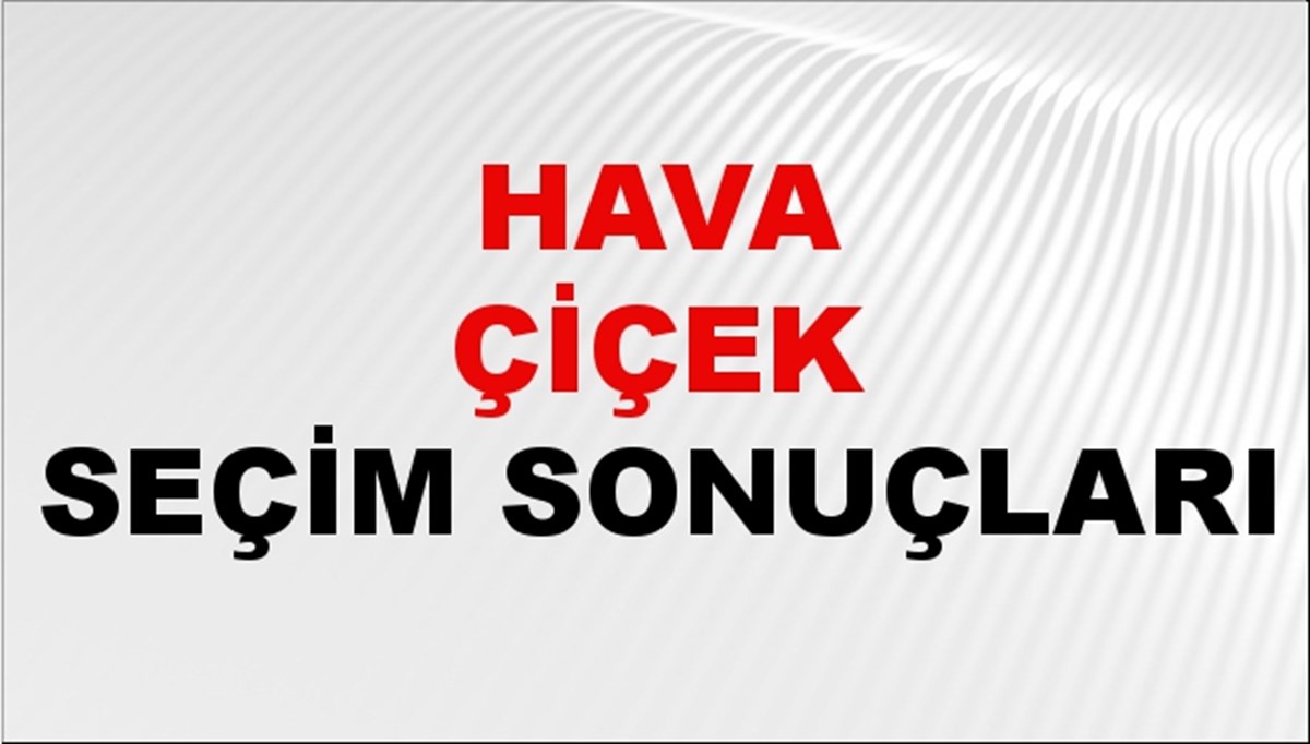 Hava Çiçek Seçim Sonuçları 2024 Canlı: 31 Mart 2024 Türkiye Hava Çiçek Yerel Seçim Sonucu ve İlçe İlçe YSK Oy Sonuçları Son Dakika