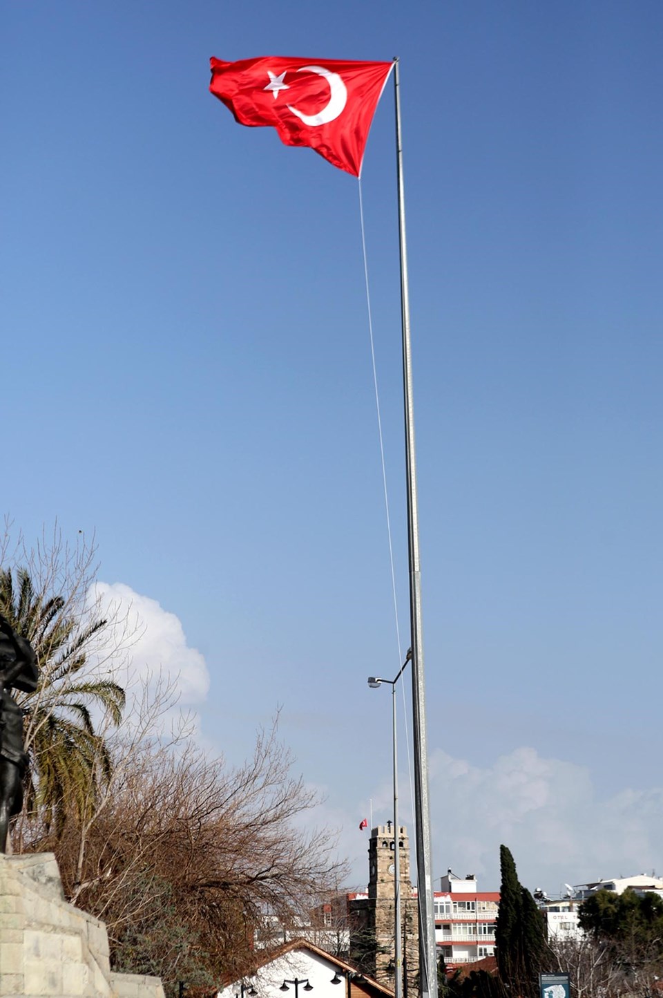 Milli Yas'ta Antalya'da Türk bayrağı gönderde kaldı - 1