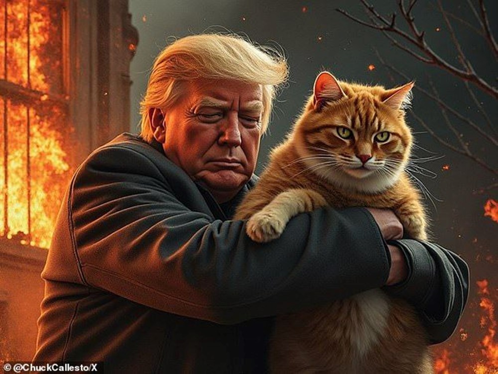 Trump'ın "göçmenler evcil hayvanları yiyor" iddiası sosyal medyayı salladı: Yüzlerce yapay zeka görseli paylaşıldı - 10