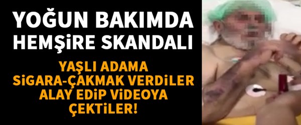 Hastanede skandal görüntüler!