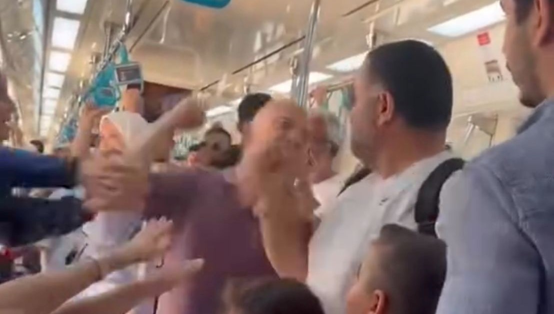Marmaray'da tartışma kavgaya dönüştü