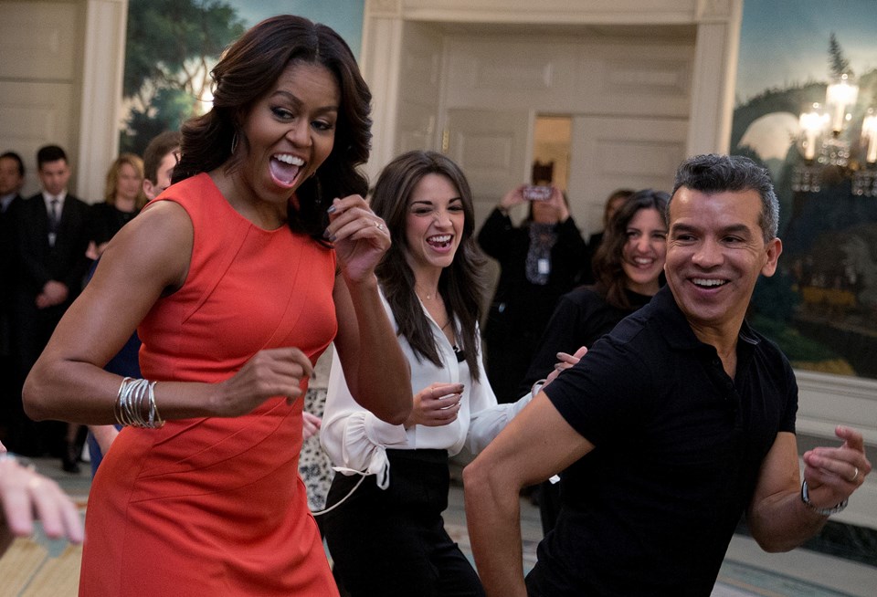Michelle Obama'dan Conga dansı - 1
