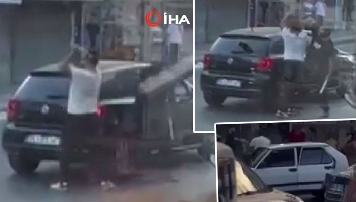 Esenyurt’ta trafikte çekiçli saldırı (Polis havaya ateş açmak zorunda kaldı) Esenyurt’ta trafikte çekiçli saldırı (Polis havaya ateş açmak zorunda kaldı)