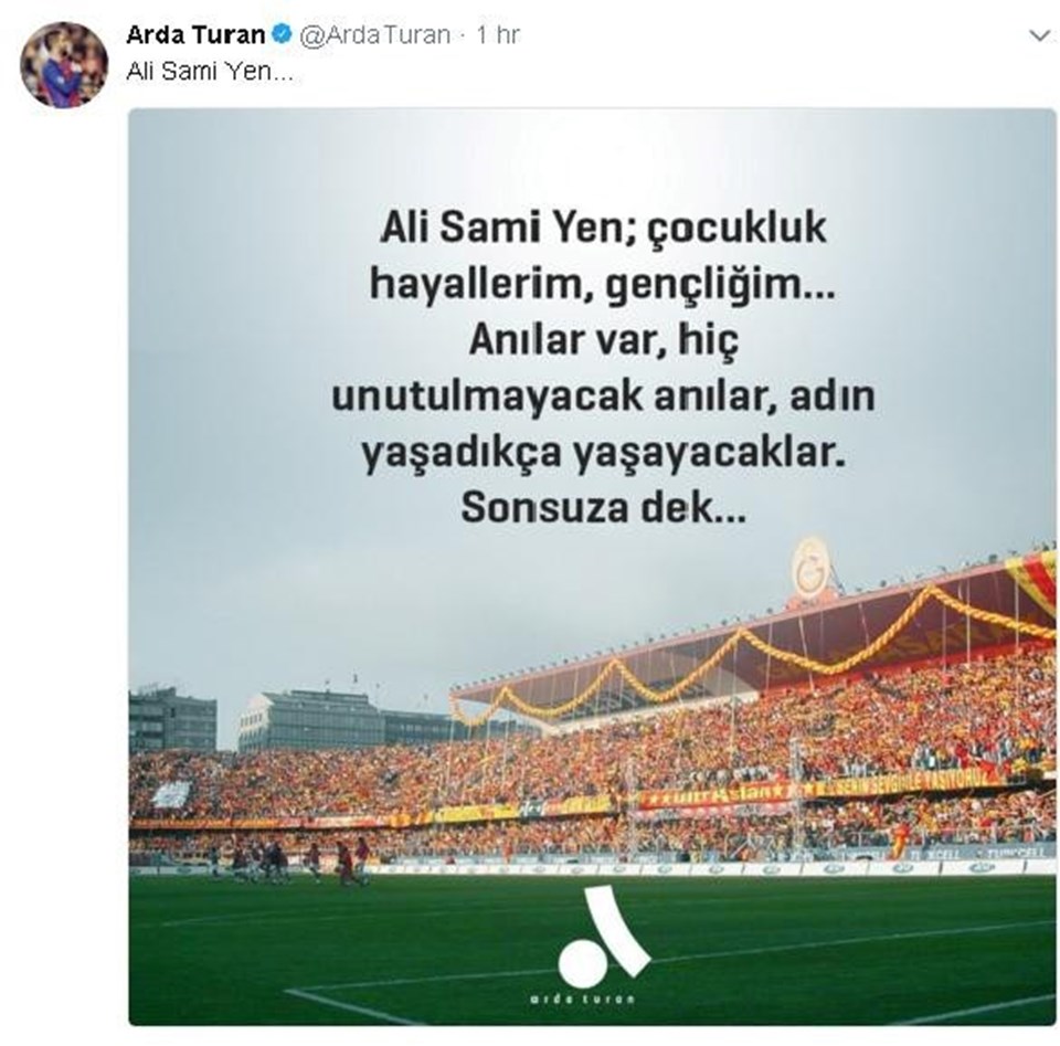 Arda Turan'dan Ali Sami Yen paylaşımı - 1