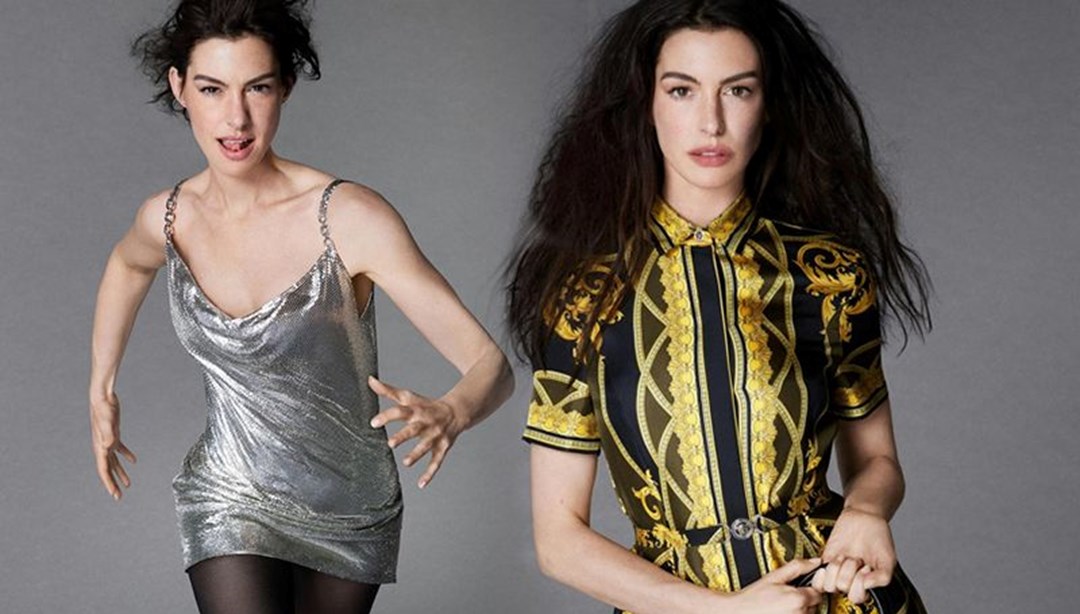 Ödüllü oyuncu Anne Hathaway, İtalyan moda devi için poz verdi