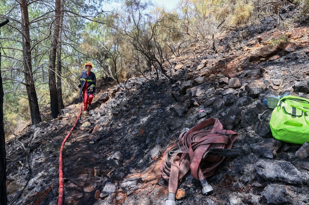Marmaris'teki orman yangını kontrol altına alındı - 12