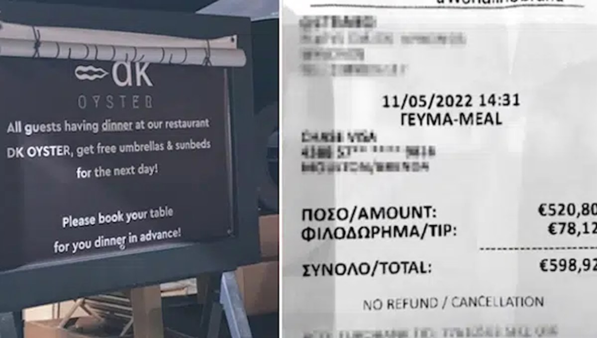 İki içecek ve bir yengeç bacağına 600 euro hesap ödeyen turistler restorana dava açtı