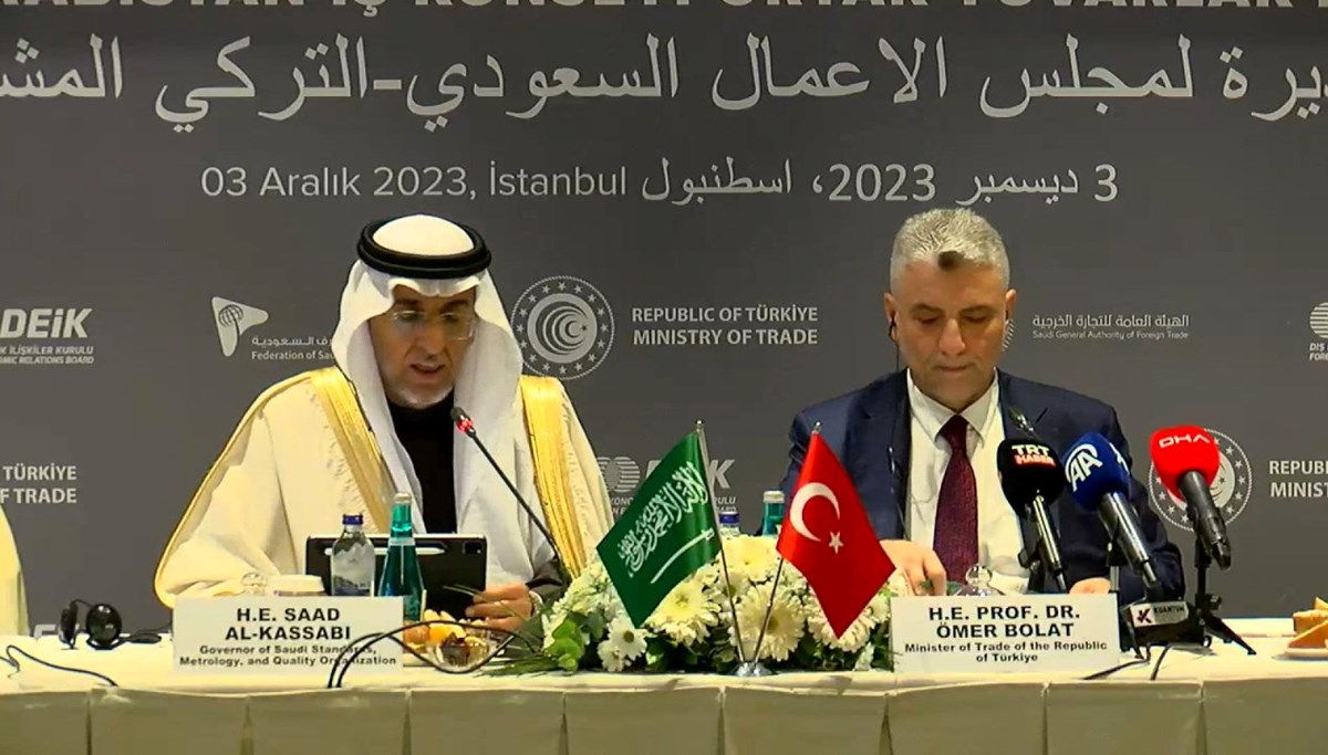 Ticaret Bakanı Bolat: Hedef Suudi Arabistan ile 30 milyar dolarlık karşılıklı ticaret Ticaret Bakanı Bolat: Hedef Suudi Arabistan ile 30 milyar dolarlık karşılıklı ticaret