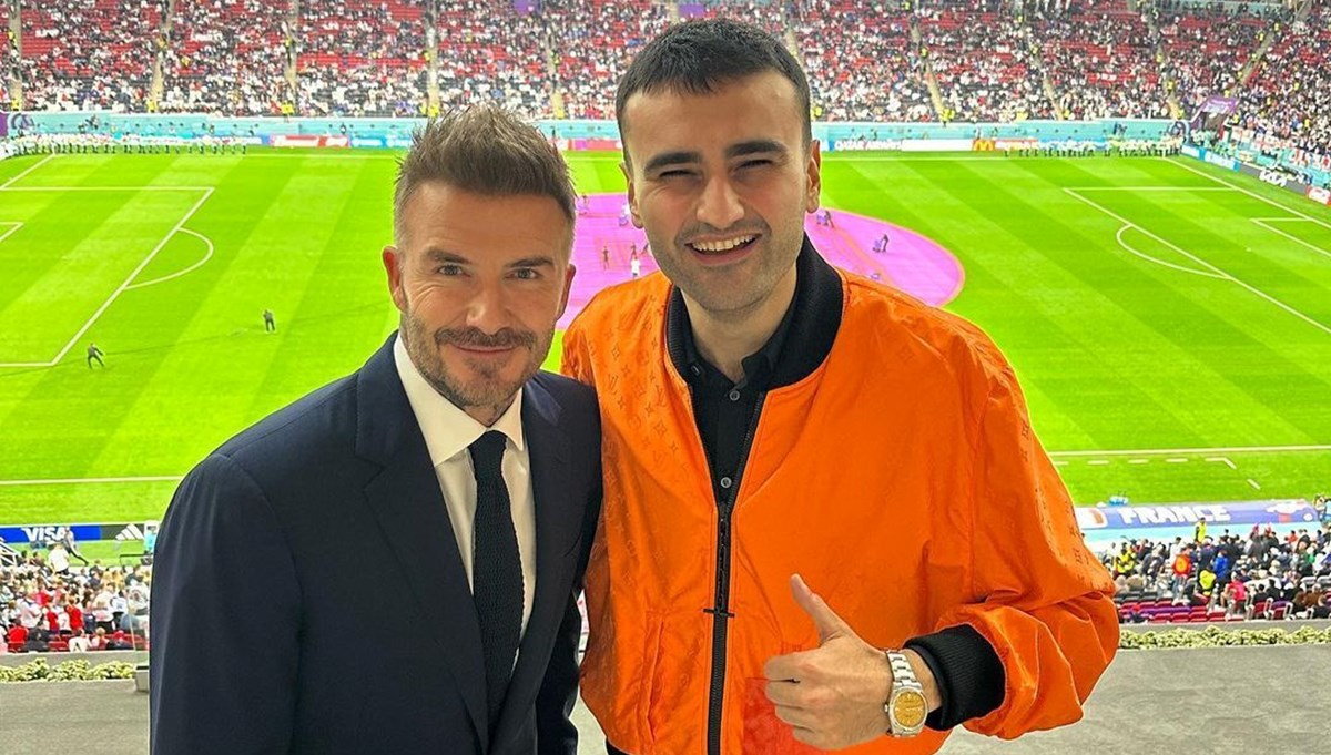 Sodyal medya fenomeni CZN Burak Katar'da David Beckham ile buluştu