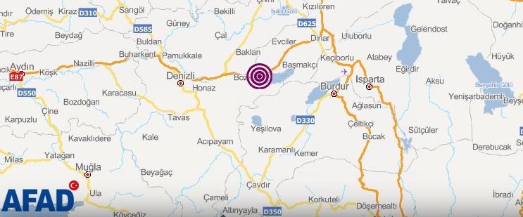 SON DAKİKA: Denizli'nin Çardak ilçesinde 3.9 büyüklüğünde ...