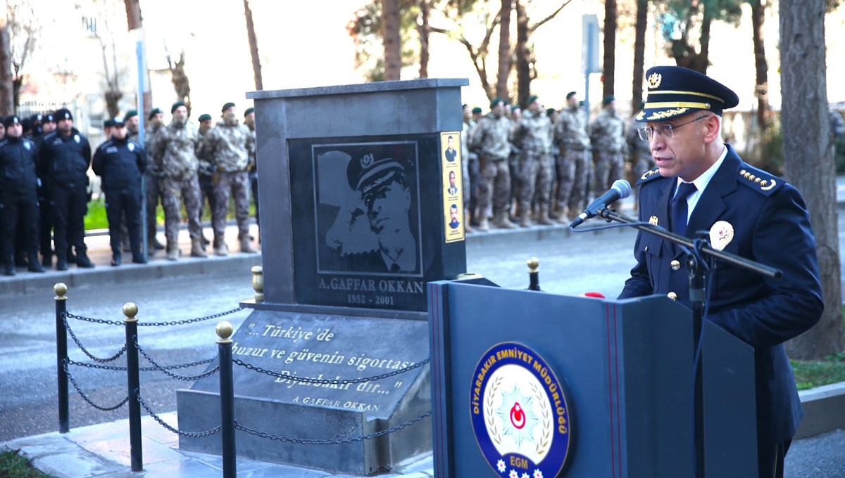 Şehit Gaffar Okkan ve 5 polis memuru için anma töreni