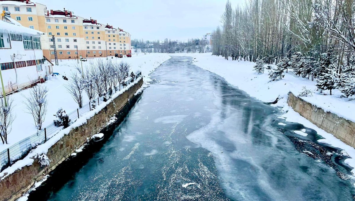 Türkiye'nin en soğuk yeri eksi 26 ile İmranlı oldu: Kızılırmak Nehri dondu