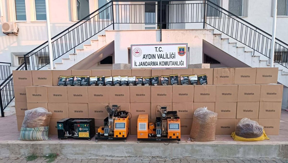 Aydın'da kaçak tütün operasyonu