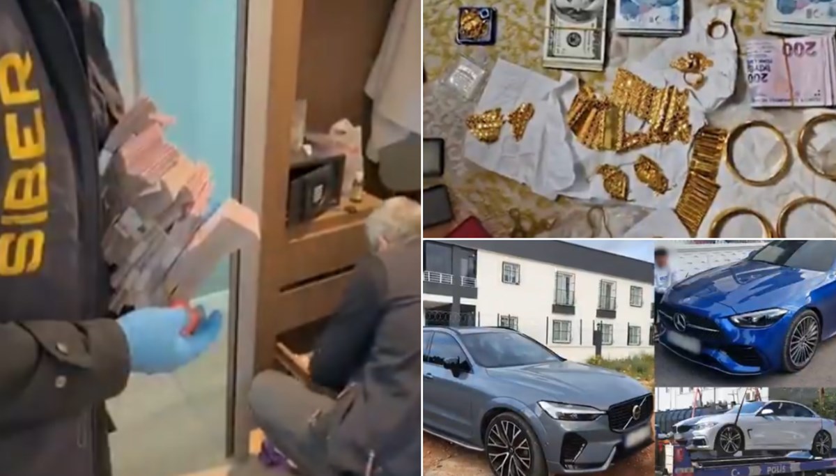 Balya balya paralar, altınlar ve lüks otomobiller... 39 şehirde büyük operasyon: 568 gözaltı Balya balya paralar, altınlar ve lüks otomobiller... 39 şehirde büyük operasyon: 568 gözaltı