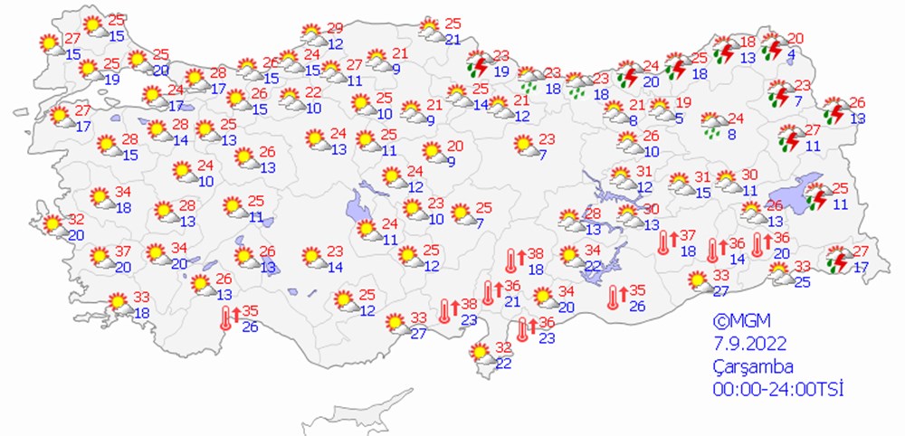 Meteoroloji uyardı: Sıcaklıklar düşecek (Bugün hava nasıl olacak?) - 8