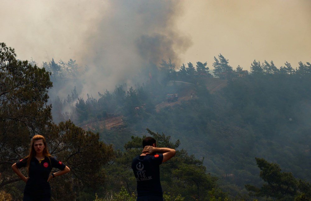 Marmaris'te orman yangını: Alevlerle mücadelede 2. gün - 26
