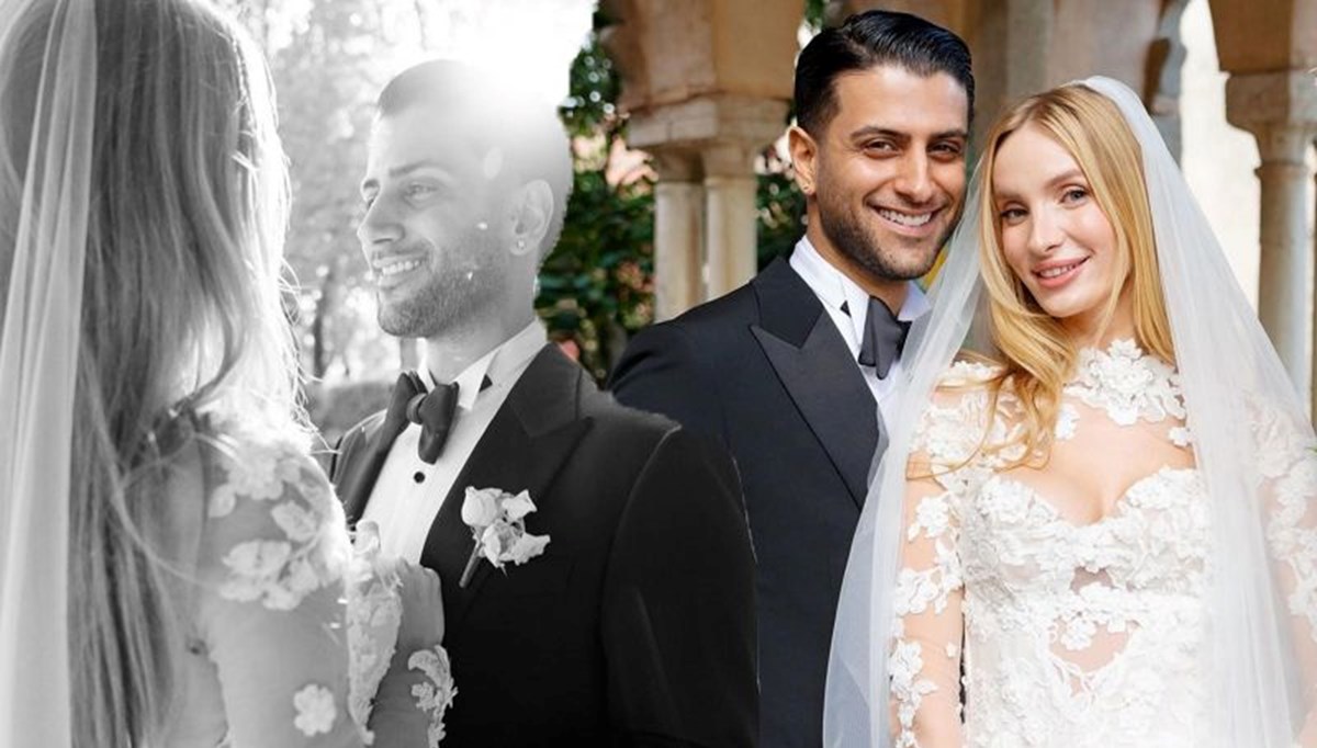 Reynmen ile Emire Cansu Kurtaran evlendi: İşte İtalya'daki düğünden ilk kareler