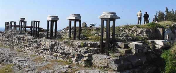 Tieion'daki Roma tapınağı gün yüzüne çıkarılıyor