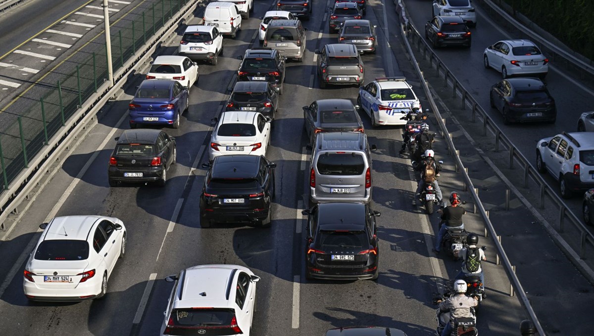 İstanbul'da yoğun trafik