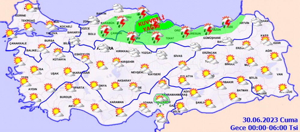 Meteorolojiden 8 il için sarı kodlu yağış uyarısı - 5