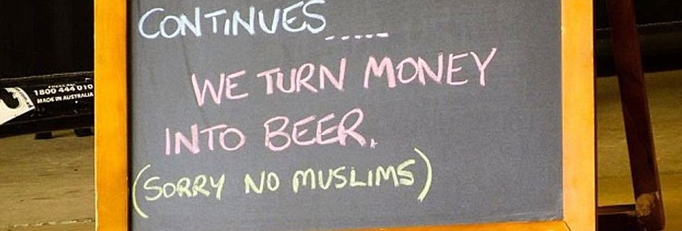 Avustralya'da 'Müslümanlar giremez' yazısı tepki çekti - 1