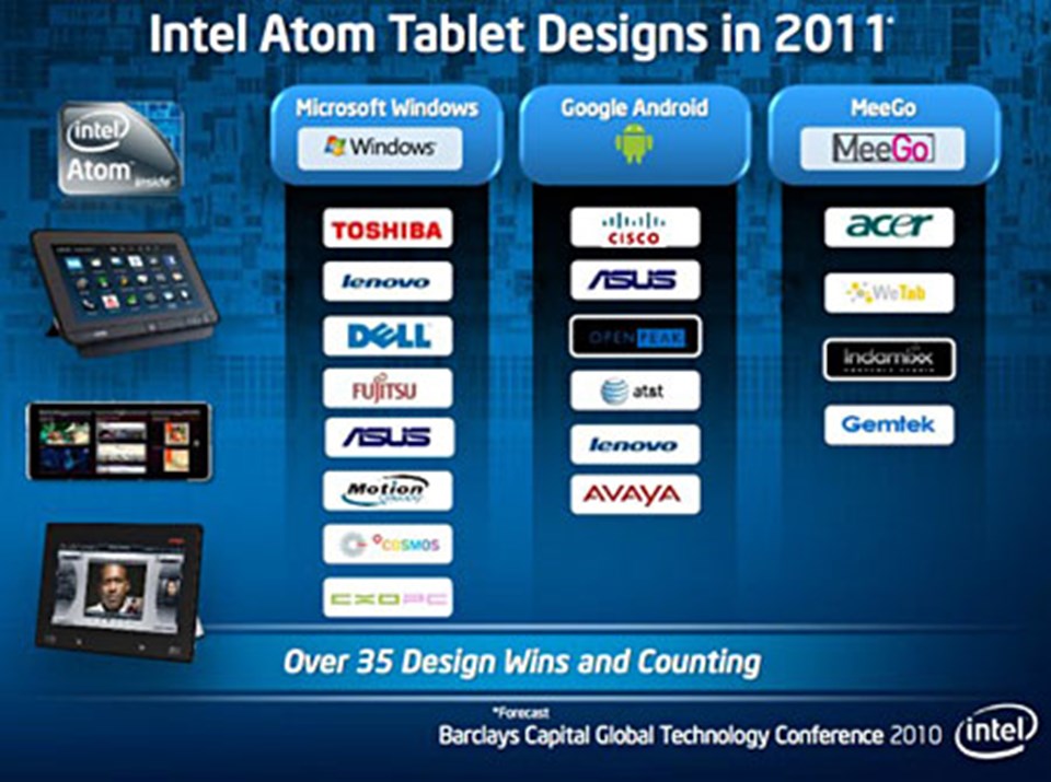 Atom işlemcili 35 yeni tablet - 1