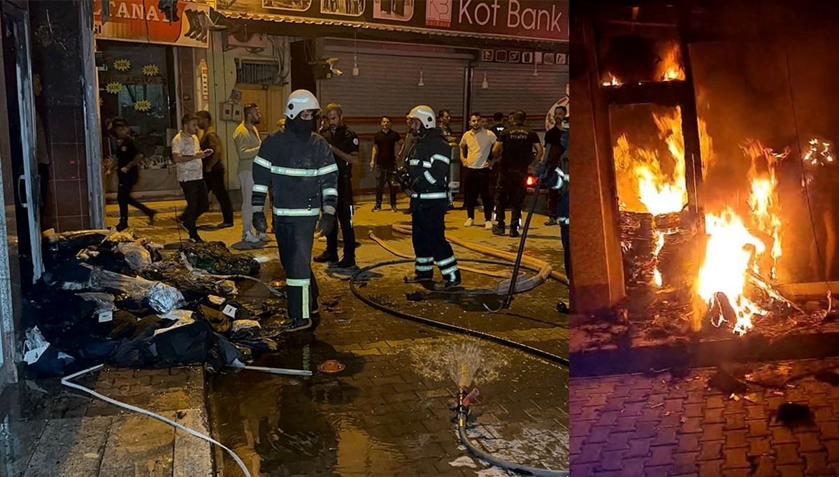 Mağazaya molotoflu saldırı