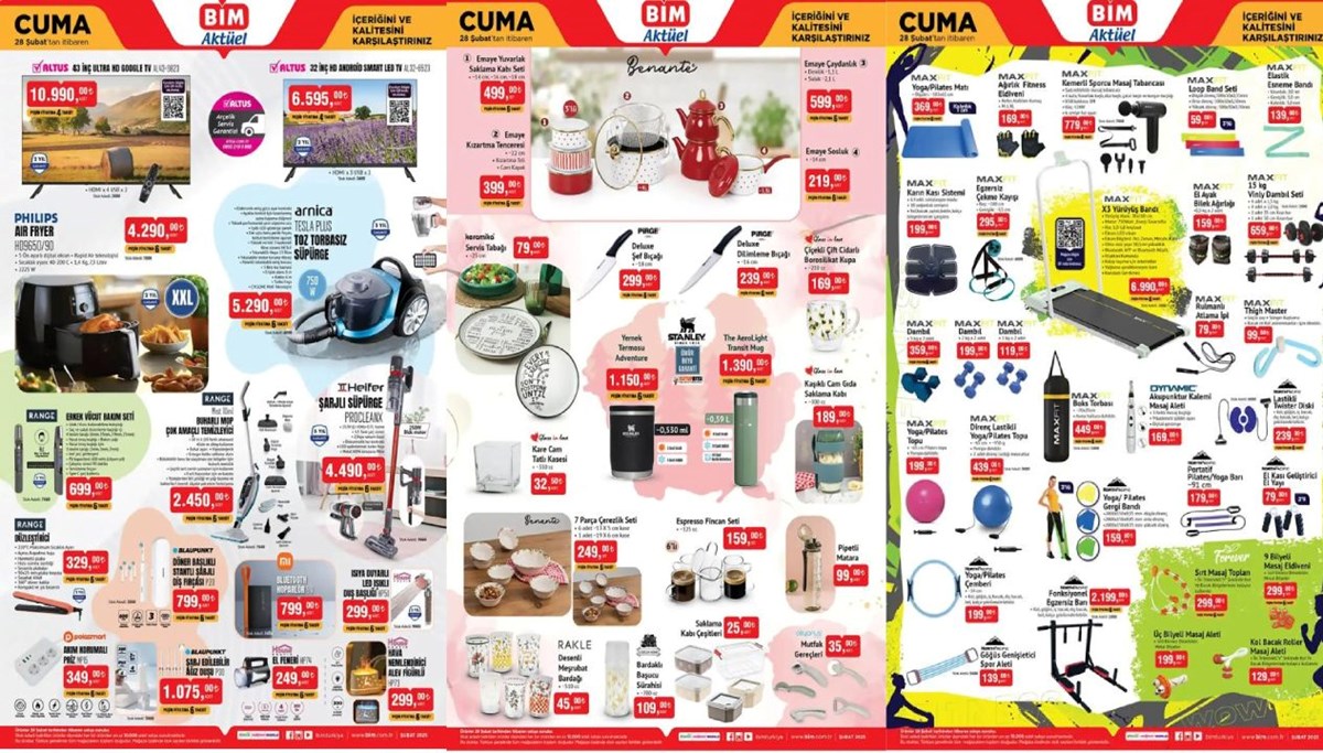 BİM markette cuma günü indirim başlıyor: BİM 28 Şubat Aktüel Ürünler Kataloğu