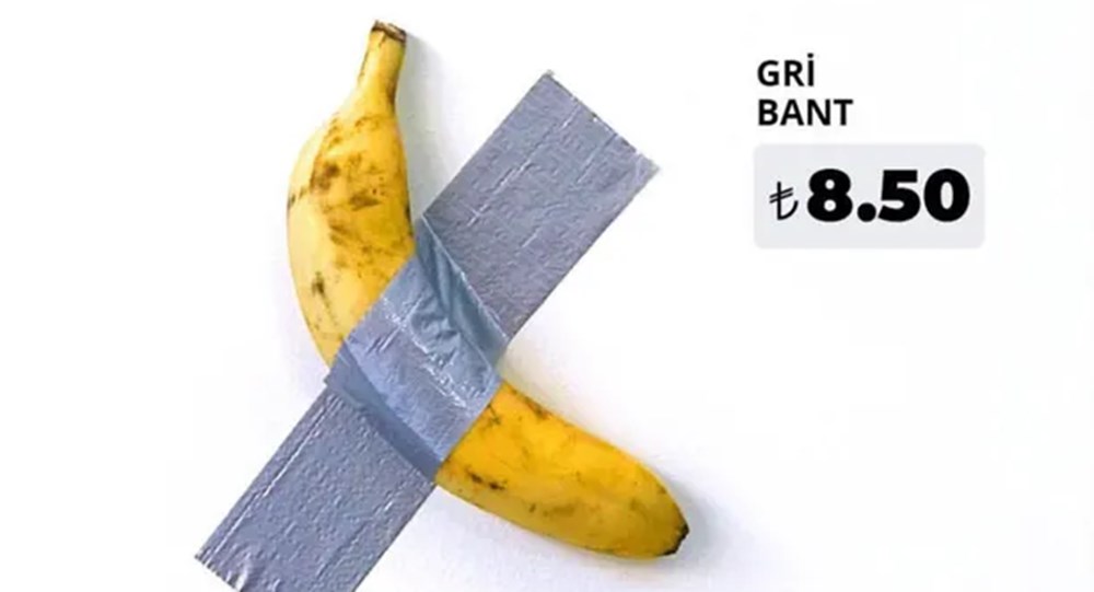 �Duvara bantlanmış muz� eserini alan çift konuştu NTV