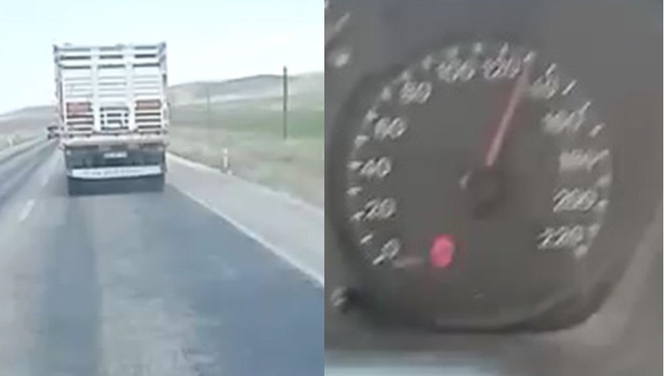 Ambulansa yol vermeyen kamyon sürücüsü hakkında adli ve idari işlem
