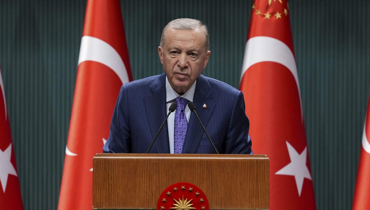 Erdoğan'dan şehitler için taziye mesajı