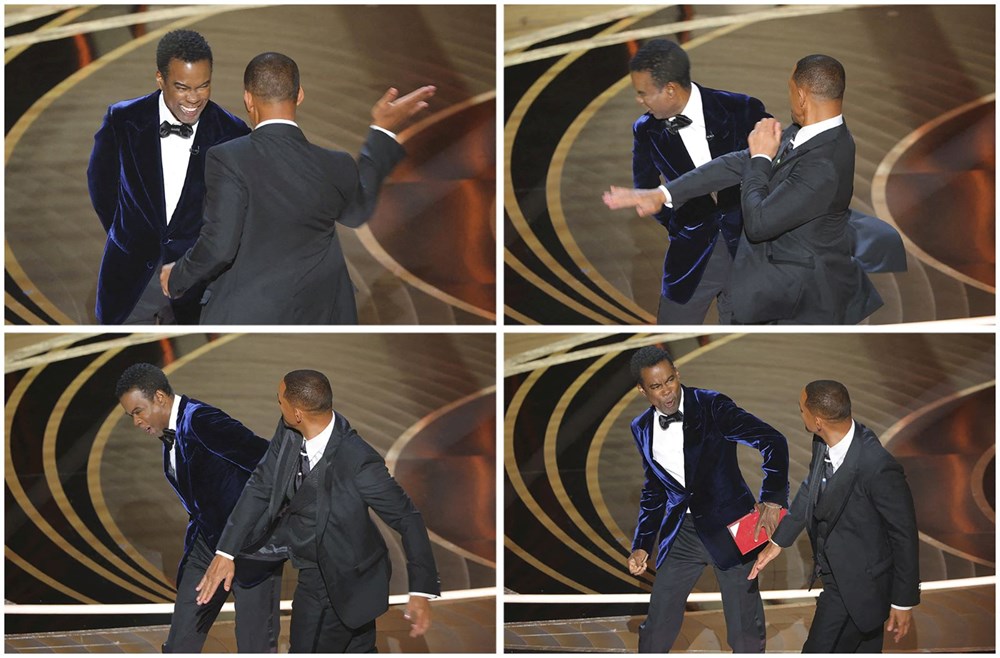 Will Smith, Oscar töreninde komedyen Chris Rock'a tokat attı - 2