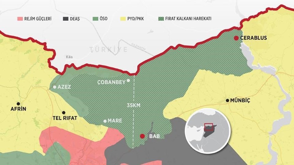 Fırat Kalkanı Harekatı bölgesinde 1 polis şehit oldu - 1