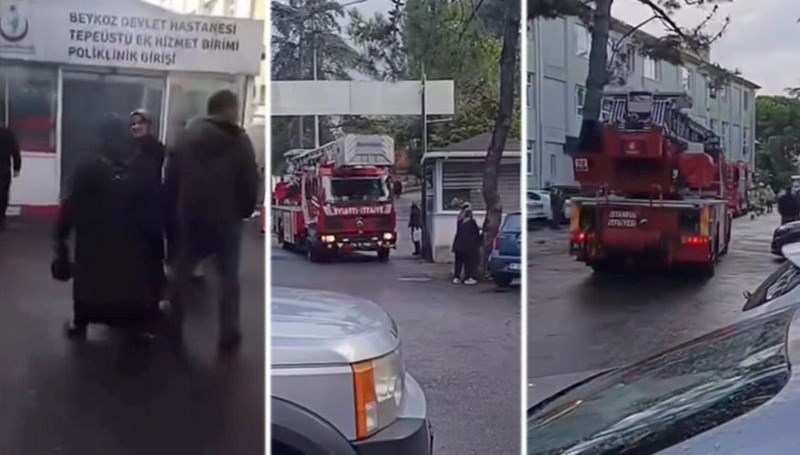 Beykoz Devlet Hastanesi'nde yangın