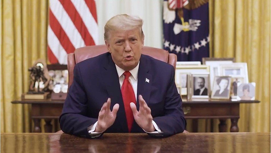 Trump, Kongre baskınını yine kınadı: Şiddet olayına karışanlar adaletin önüne çıkarılacak